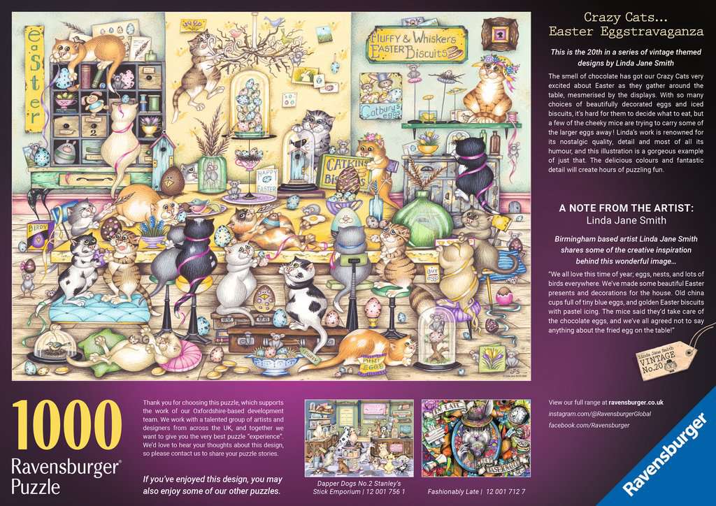Puzzle 1000 Teile Crazy Cats 01.755 - Bild 2