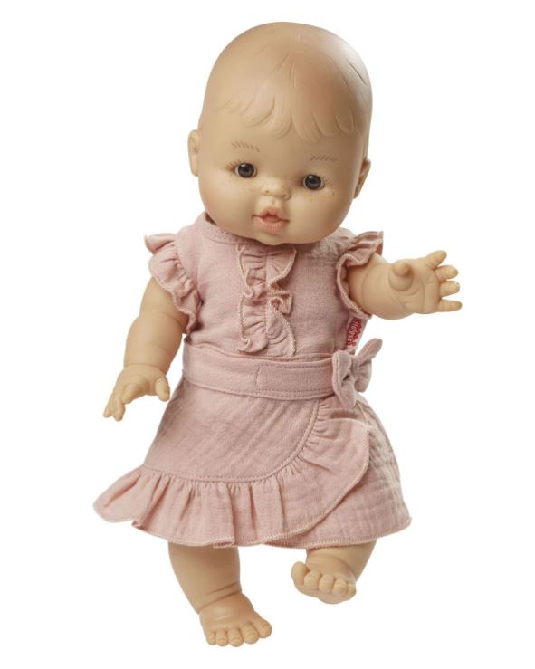 Puppen - Wickelrock mit Rüschenbluse Gr. 28 - 36cm - Bild 4