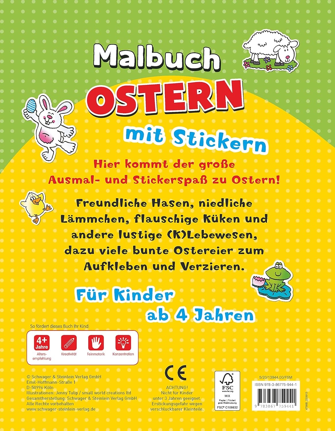 Malbuch Ostern mit Stickern - Bild 6