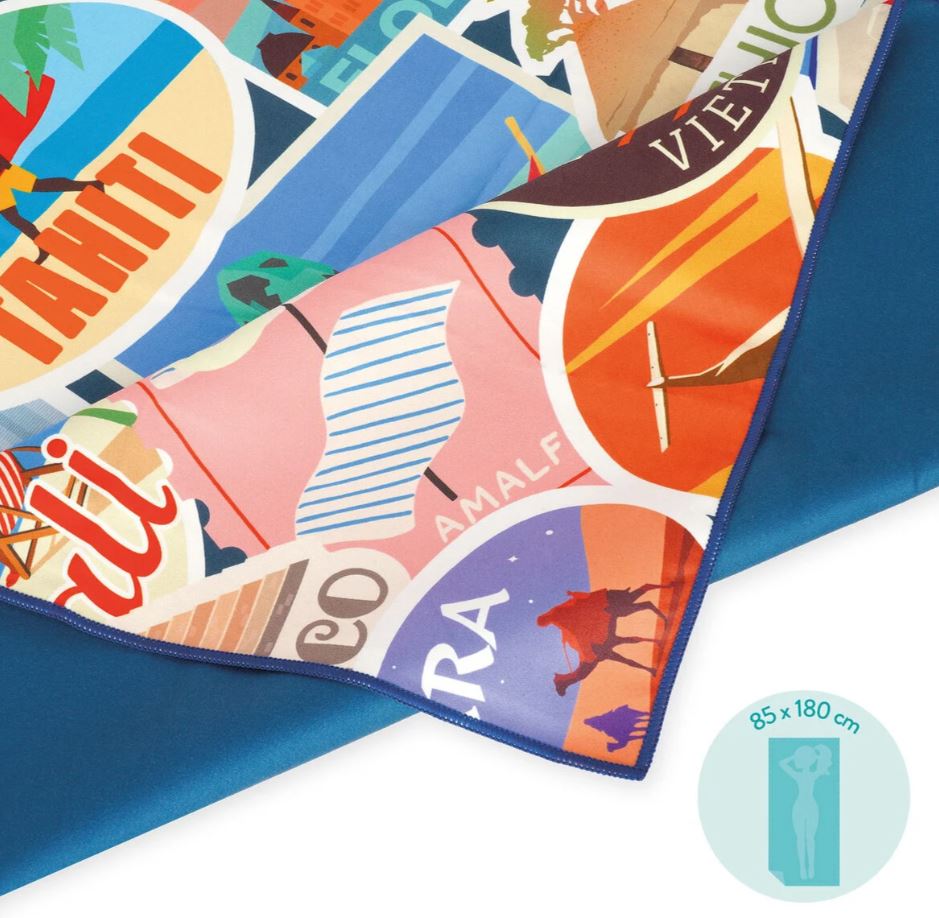 Legami Strandtuch Travel Stickers 85 x 180cm - Bild 2