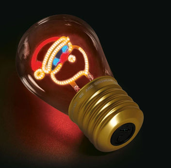 Tischlampe Glühbirne - Santa
