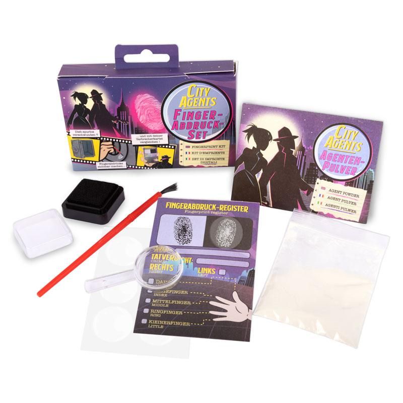 City Agents Fingerabdruck- Set 6-teilig - Bild 1