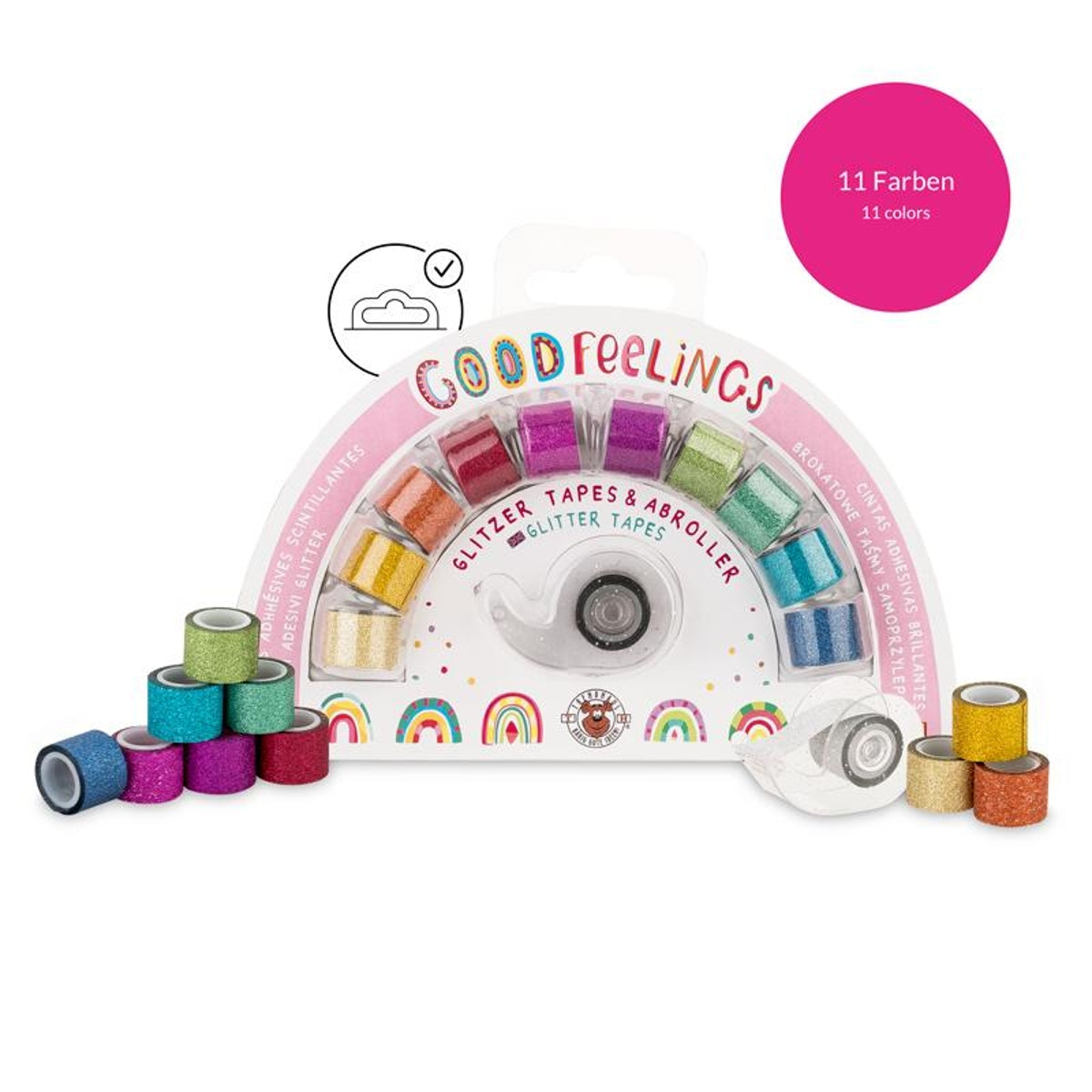 Good Feeling Regenbogen Glitzer - Tapes - Bild 3