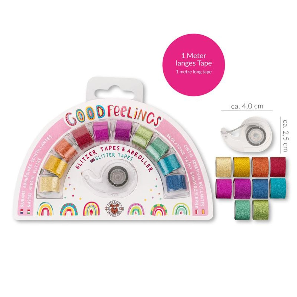 Good Feeling Regenbogen Glitzer - Tapes - Bild 1