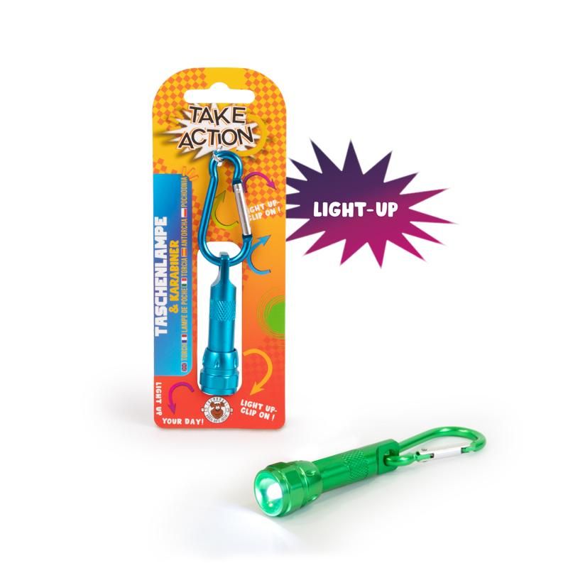 LED-Taschenlampe mit Karabiner - Bild 1