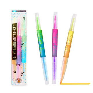 2 in 1 Highlighter 3er-Set