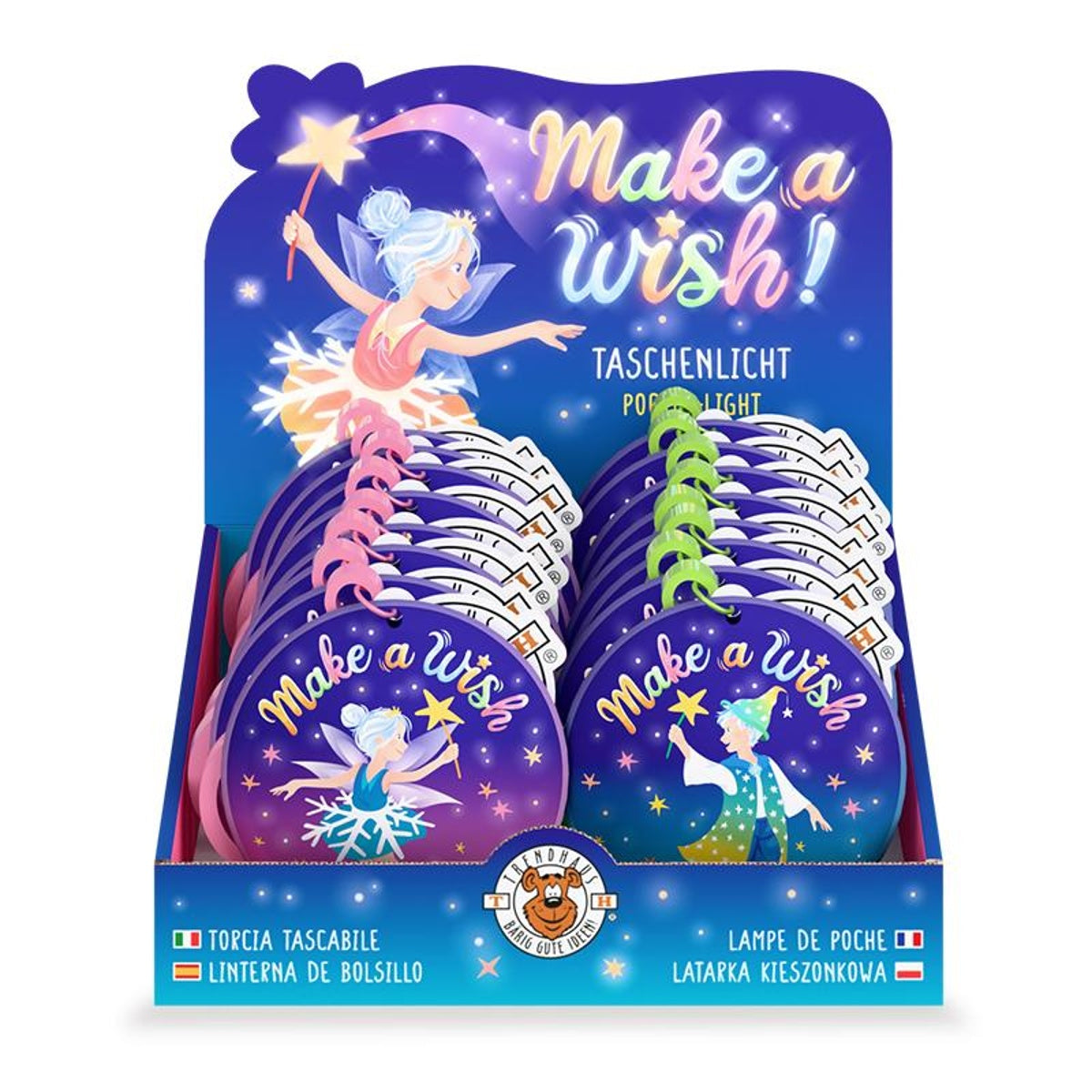 Make a Wish LED-Taschenlicht mit Karabiner - Bild 2
