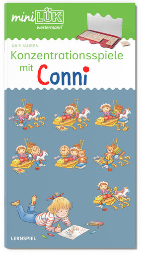 miniLÜK Heft Konzentrationsspiele mit Conni, Cover ab 5 Jahren