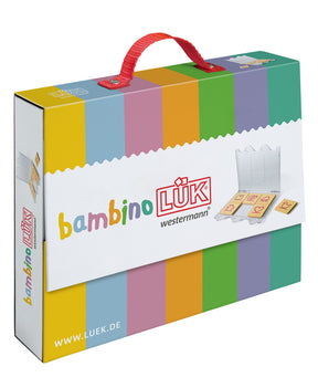 bambinoLÜK-Koffer in Regenbogenfarben mit Tragegriff, Verpackung