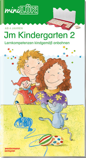 miniLÜK Heft Im Kindergarten 2, Titelseite mit zwei Kindern
