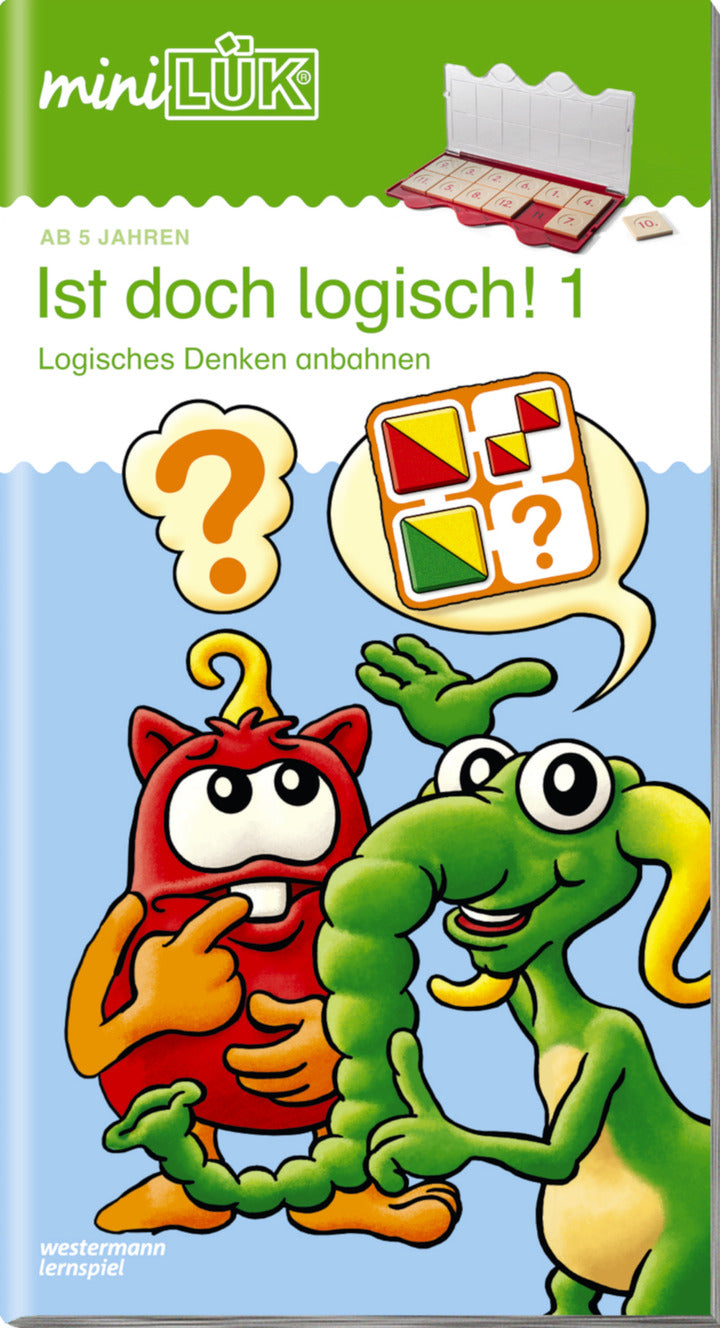 miniLÜK Heft Ist doch logisch! 1, Titelseite mit zwei Monstern