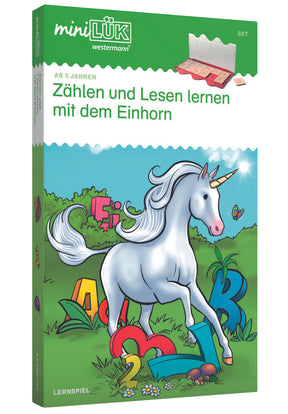 miniLÜK-Set Zählen und Lesen lernen mit dem Einhorn, Verpackung