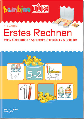 bambinoLÜK Heft Erstes Rechnen, Cover mit Entenküken und Rechenaufgaben