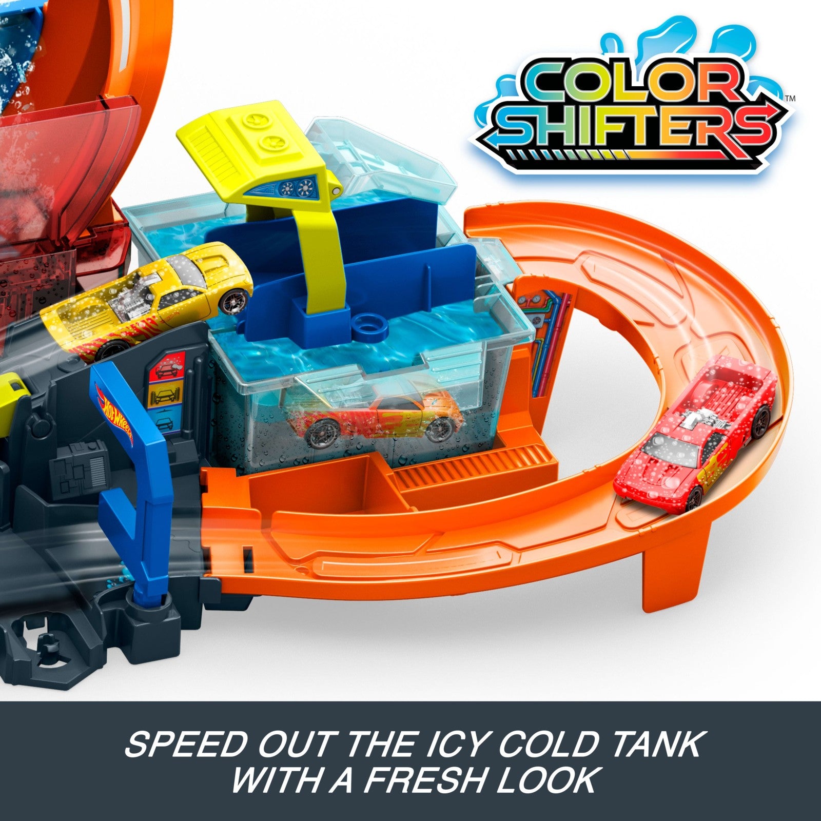 Hot Wheels City Mega Loop Autowaschanlage mit Farbwechsel-Auto - Bild 6