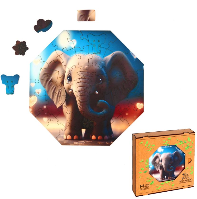 Puzzle Holz Ellie Elephant 46 Teile - Bild 4