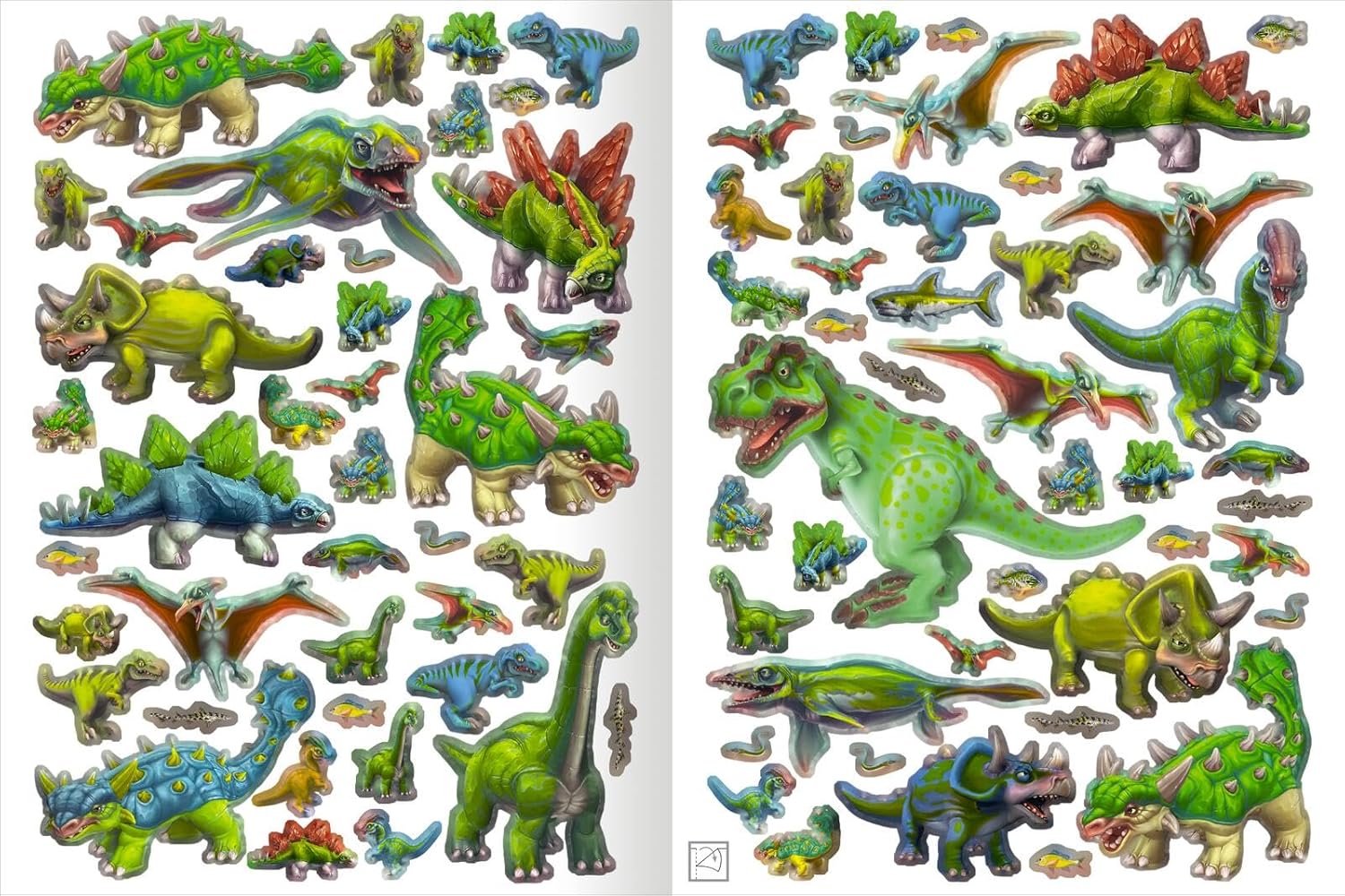 Metallic Stickerbuch Dinos - Bild 5