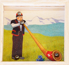 Swiss-Geduldspiele  aus Holz Alphorn - Bild 1