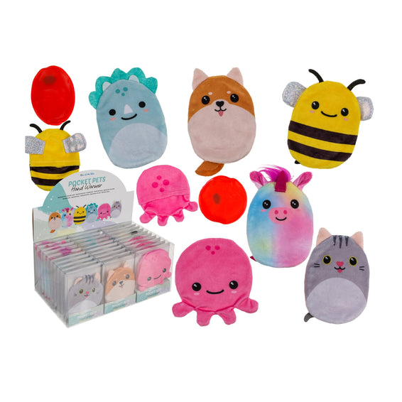 Handwärmer mit Plüschüberzug