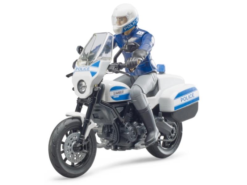 Bruder 62731 bworld Scrambler Ducati Polizeimotorrad - Bild 1