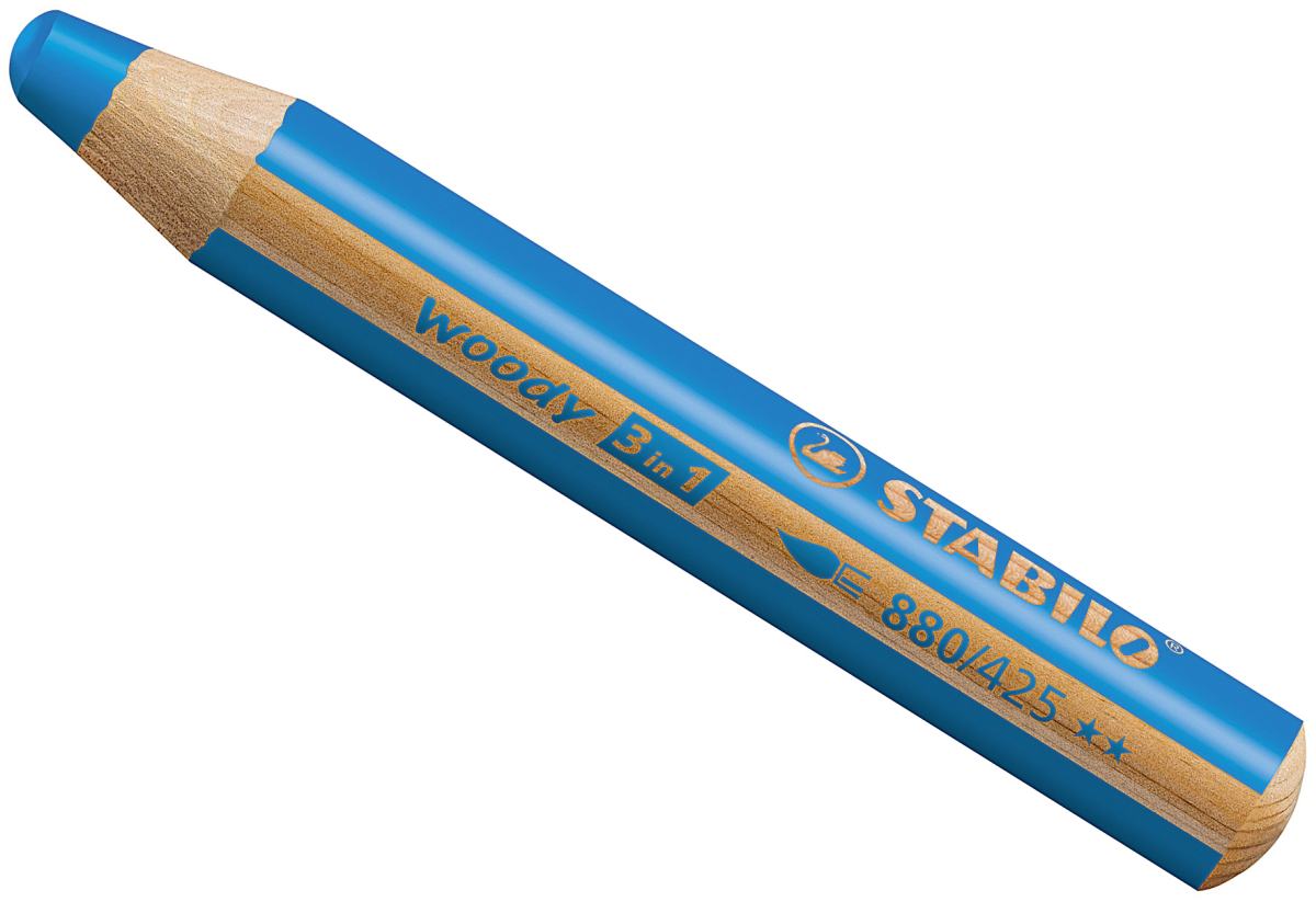 Stabilo Woody 3in1 Malstift mittelblau - Bild 1