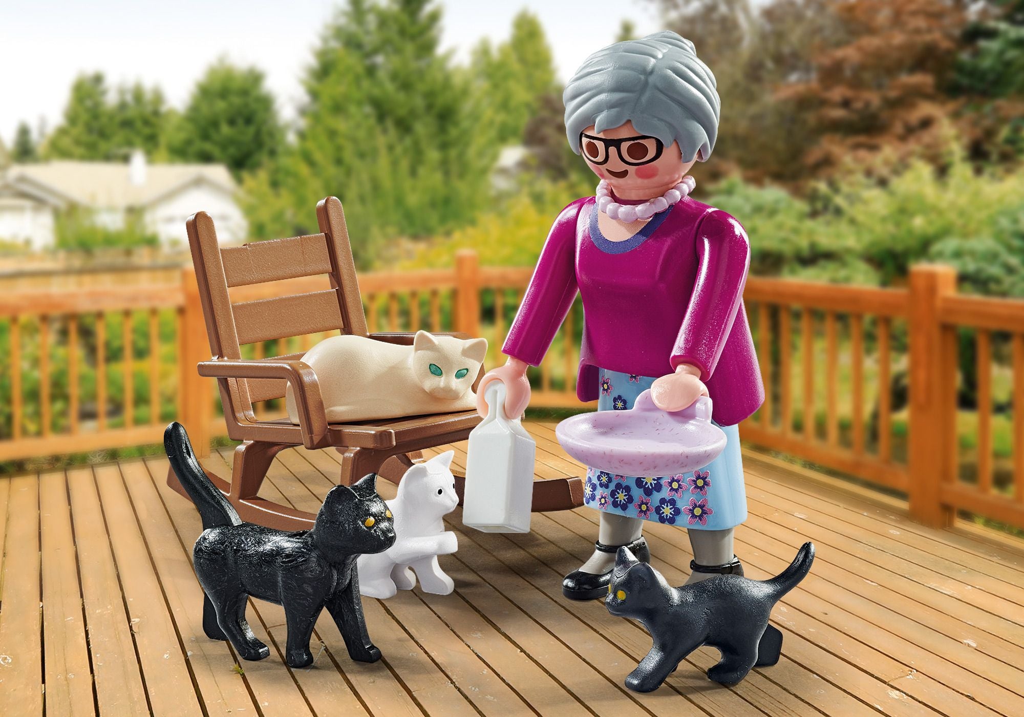 PLAYMOBIL Oma mit Katzen 71172 - Bild 3