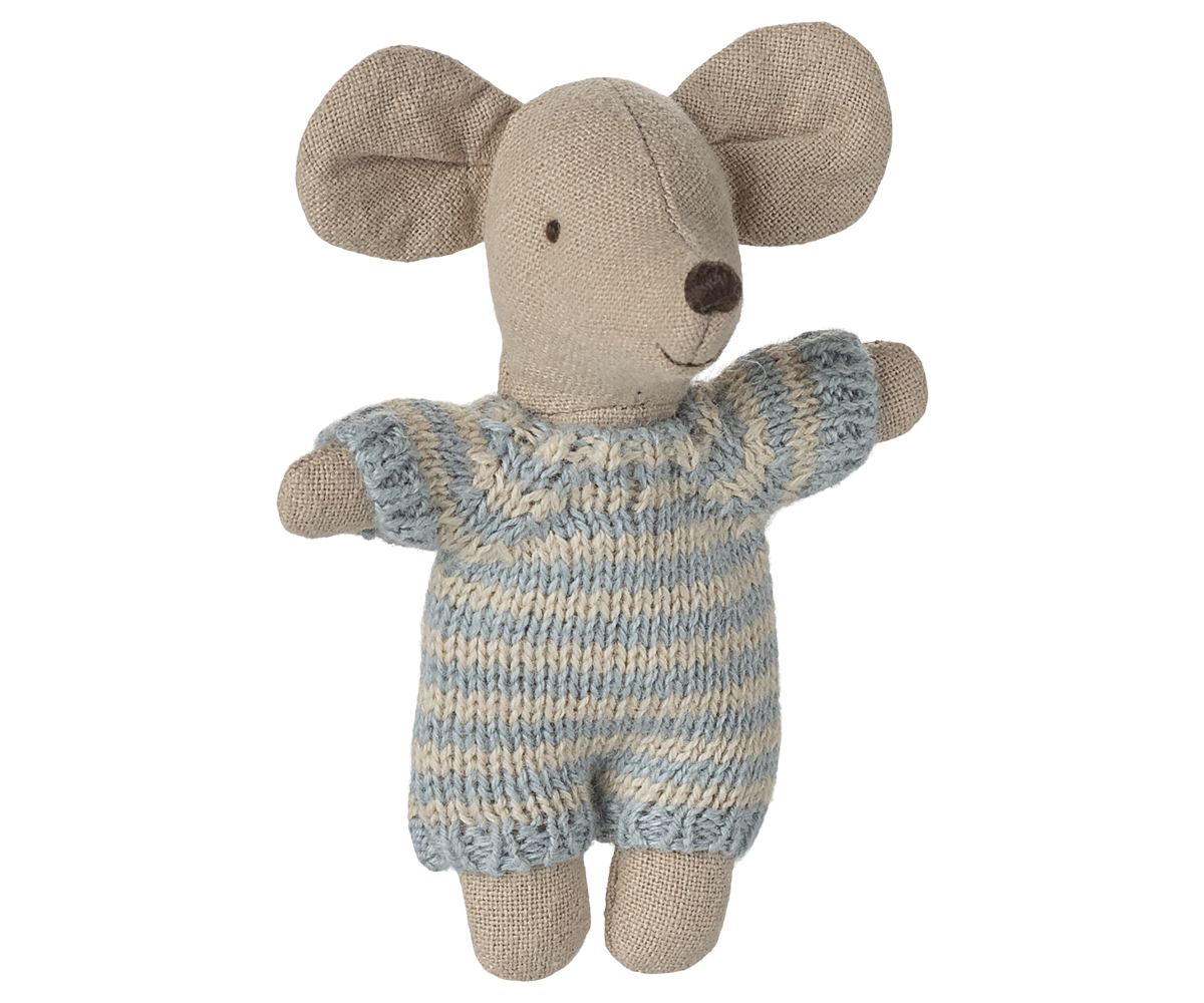 Maileg Baby-Maus in der Tragetasche – Blau - Bild 4
