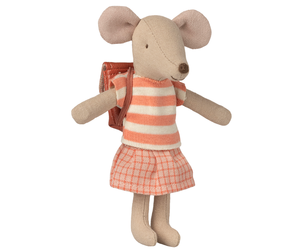 Maileg Dreirad-Maus grosse Schwester – Coral - Bild 1