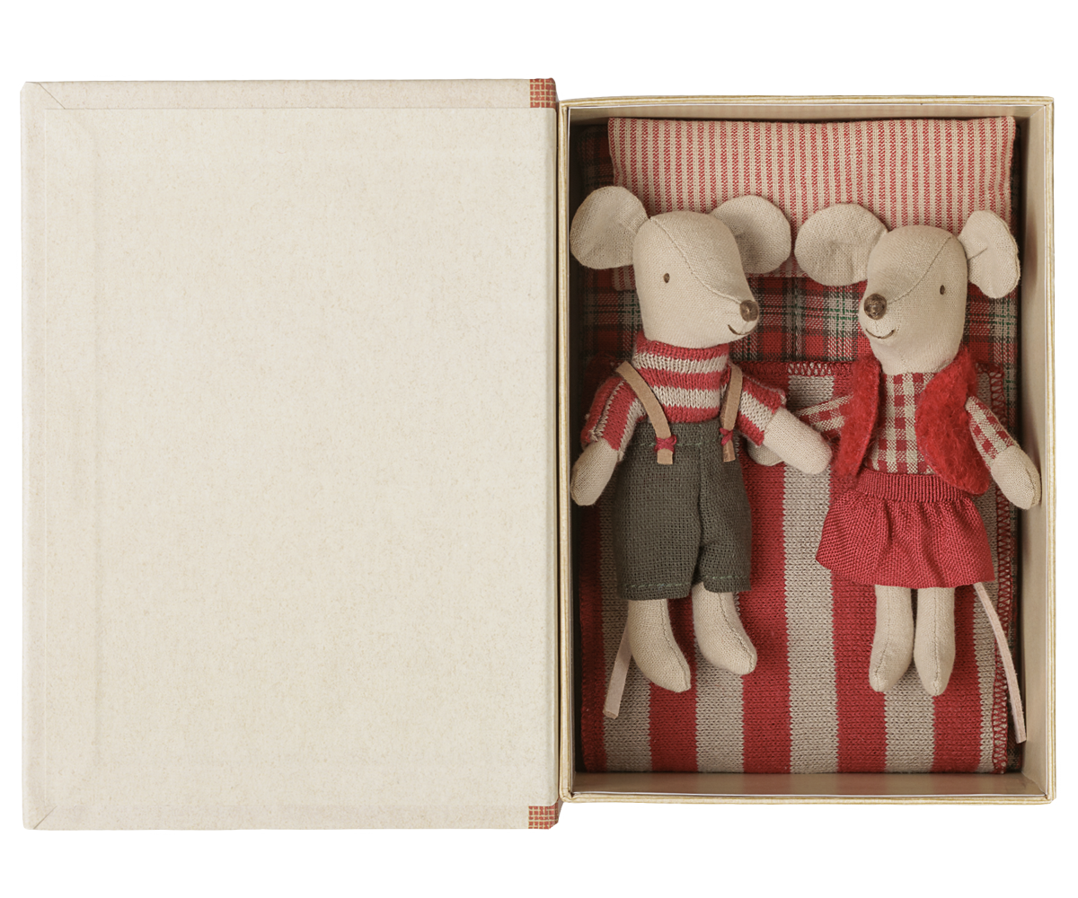 Maileg Weihnachts-Zwillingsmäuse im Buch – kleine Schwester und Bruder - Bild 3
