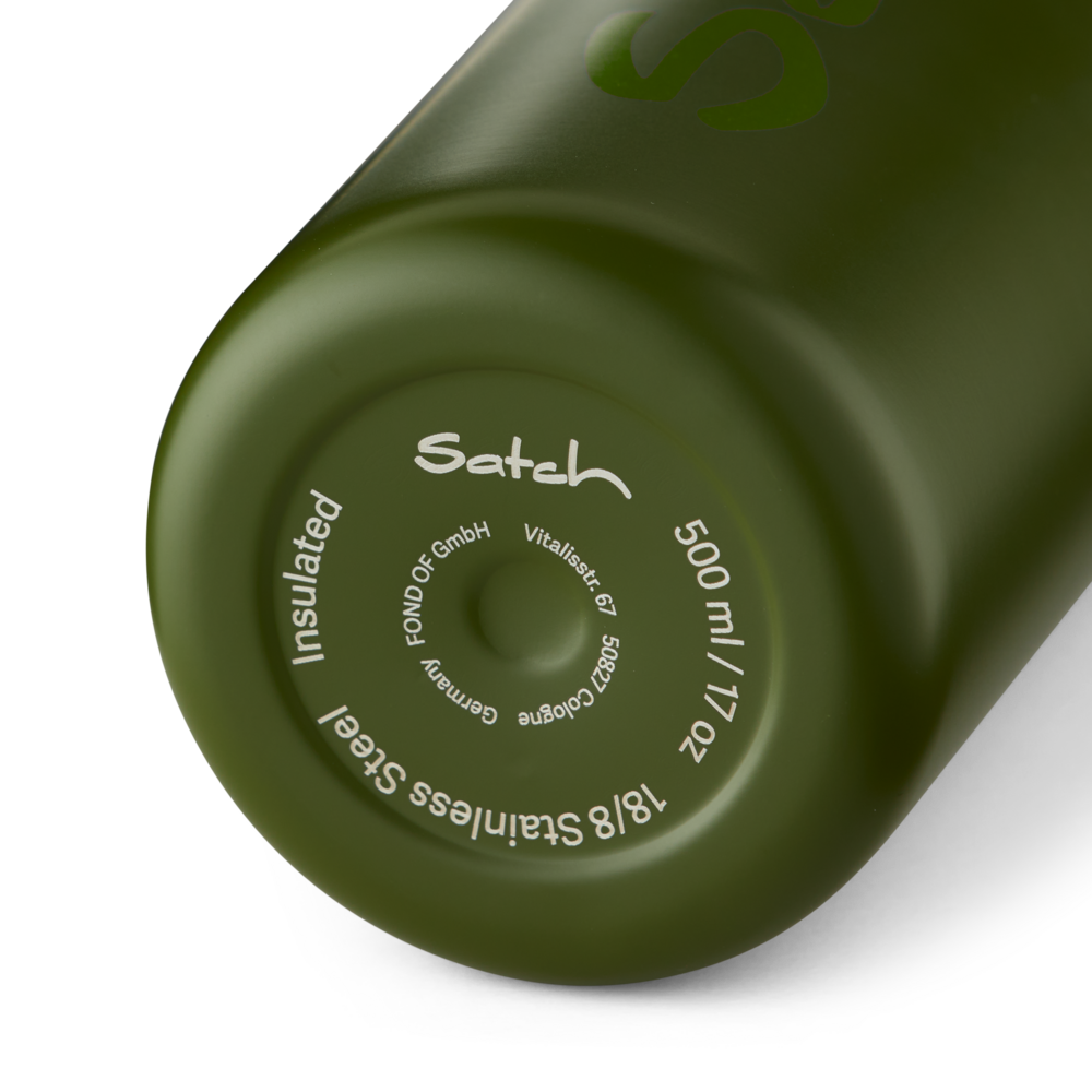 Satch Trinkflasche Edelstahl Olive 500ml - Bild 5