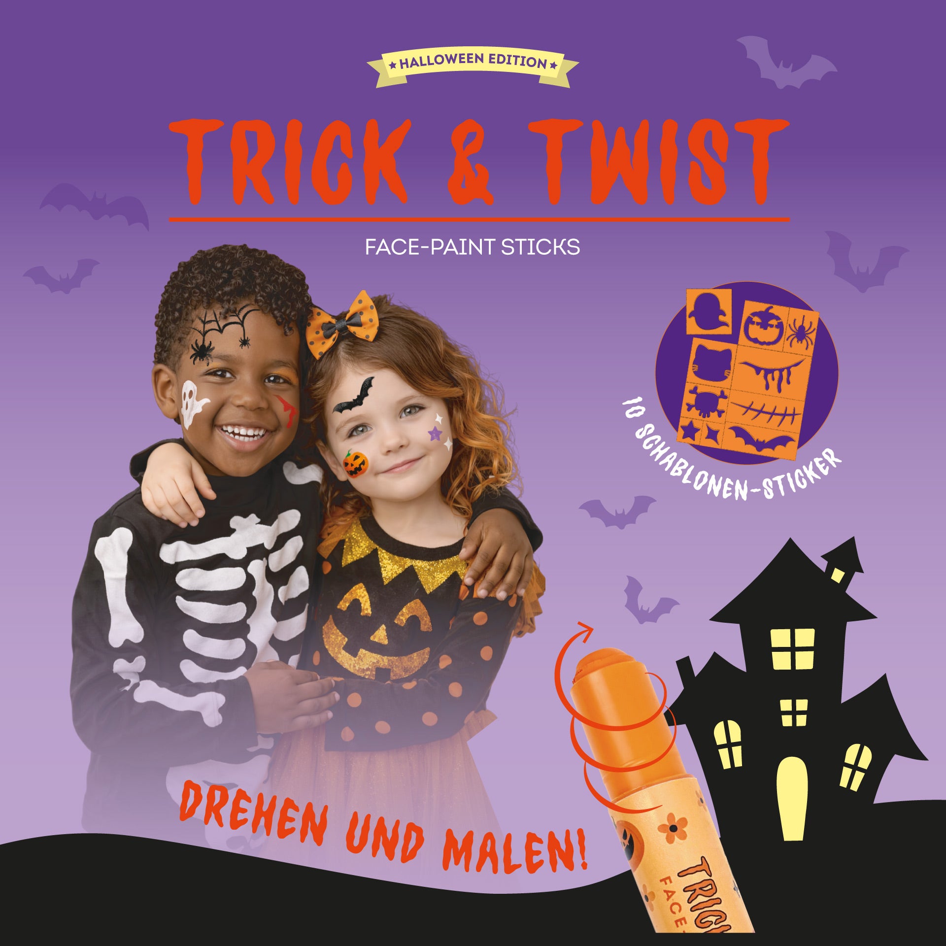 Legami Schminkstifte 6er-Set Trick & Twist Halloween - Bild 4