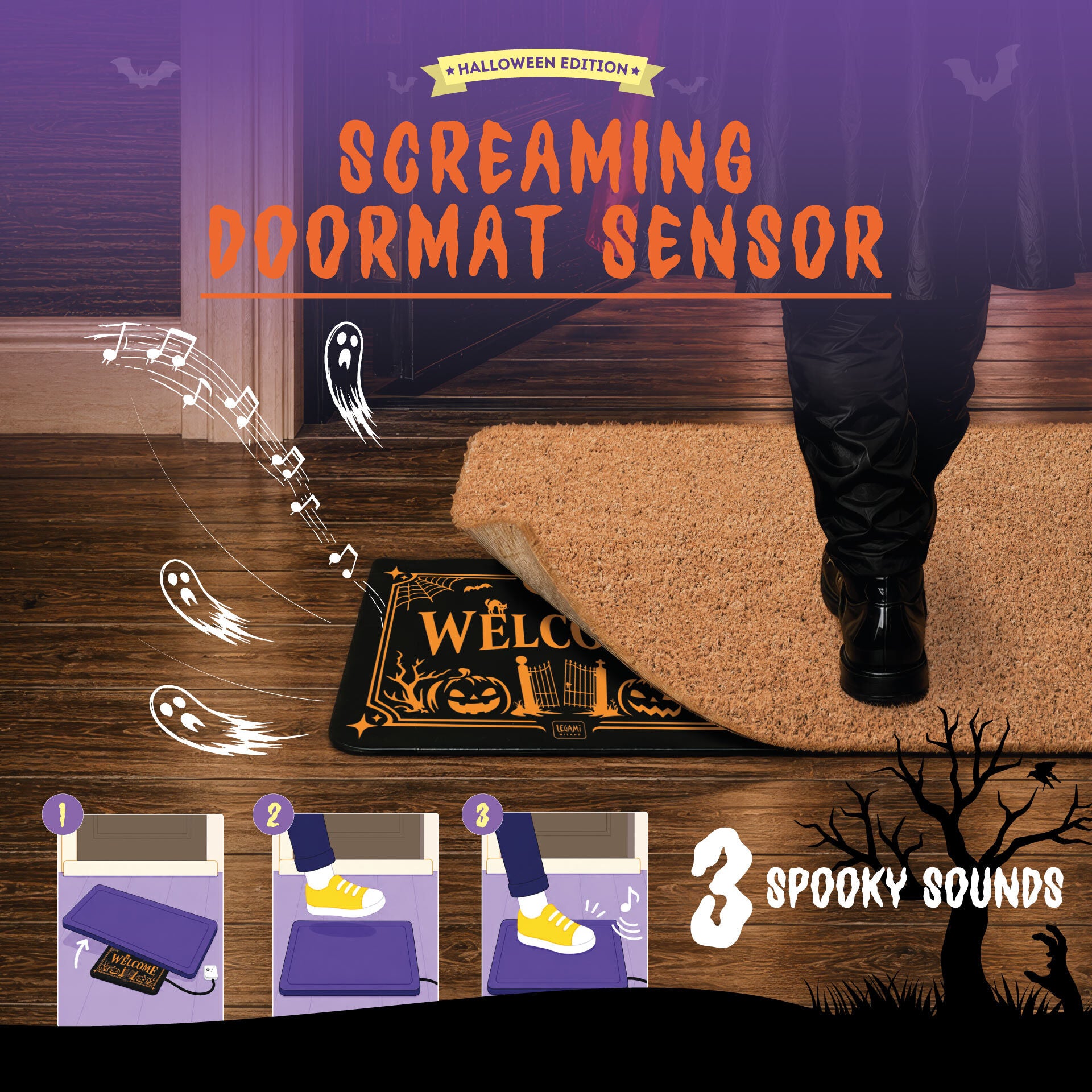 Legami Türmatte mit Sound Screaming Doormat Halloween - Bild 2