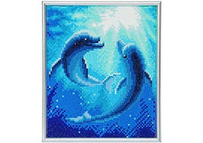 Crystal Art - Delfintanz 21x25cm