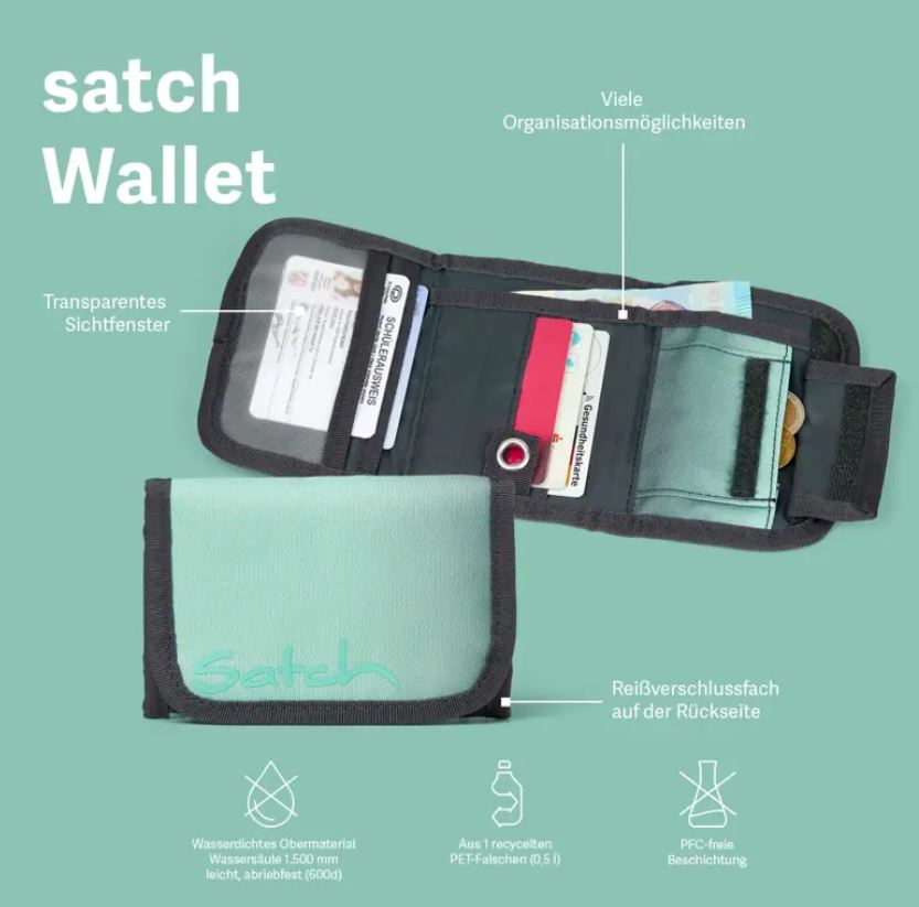 Satch Portemonnaie Seismic Green - Bild 3