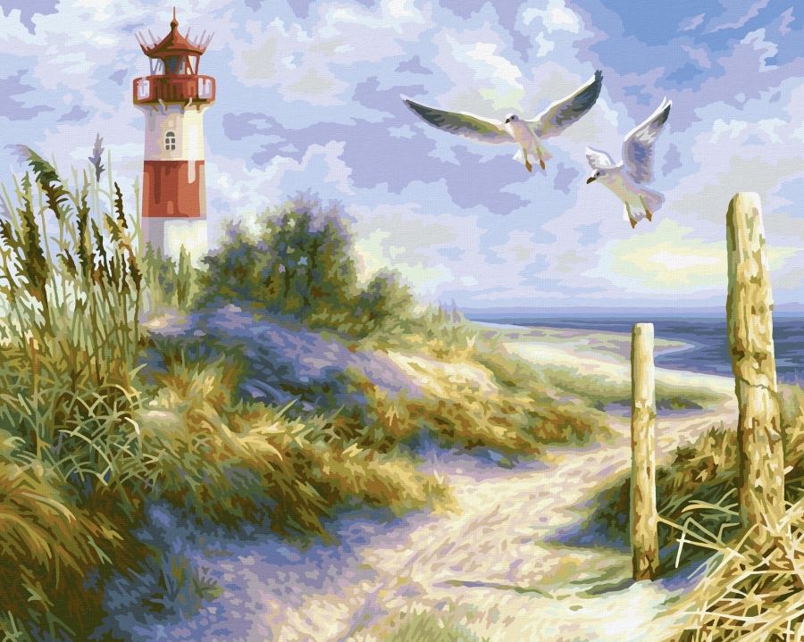 Schipper Dünenlandschaft mit Leuchtturm 40 x 50 cm - Bild 2