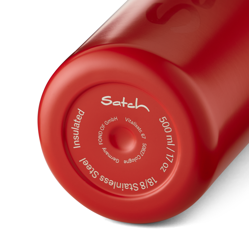 Satch Trinkflasche Edelstahl Red 500ml - Bild 5
