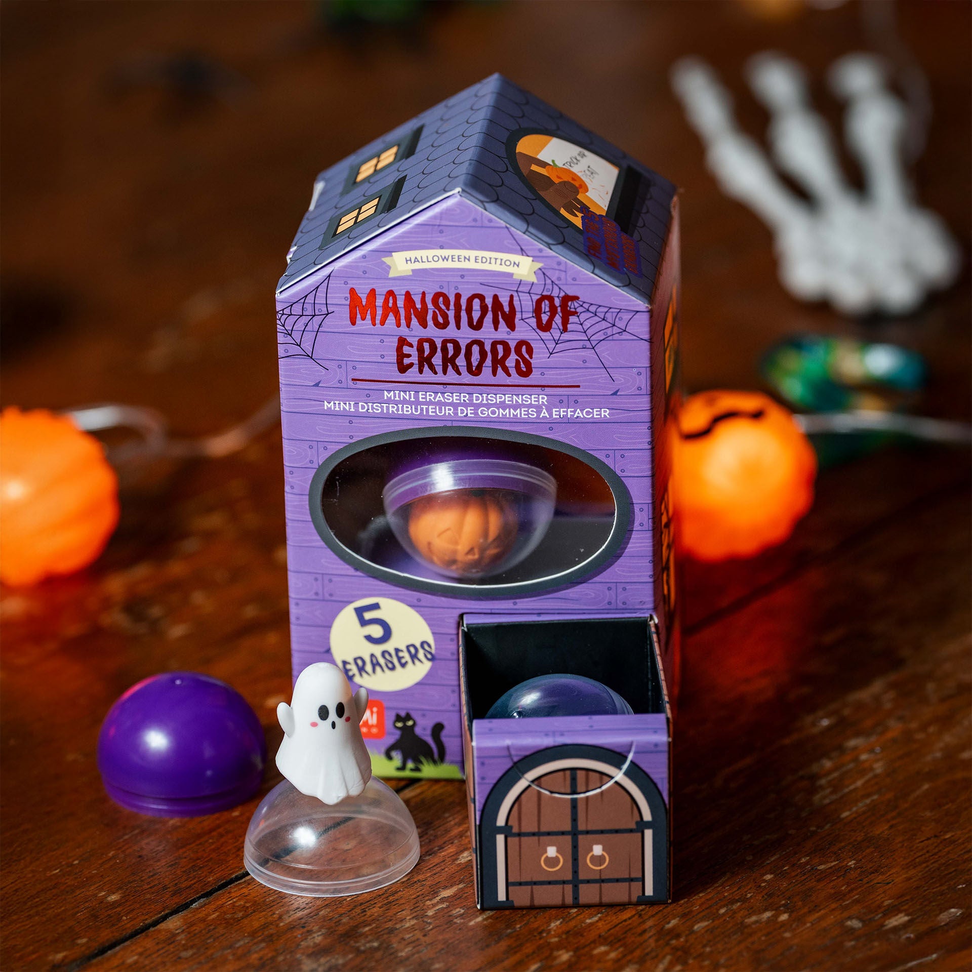 Legami Radiergummi-Spender Mansion of Errors mit 5 Radiergummis - Bild 5