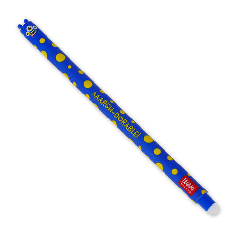 Legami Erasable Gel Pen Monster blau
