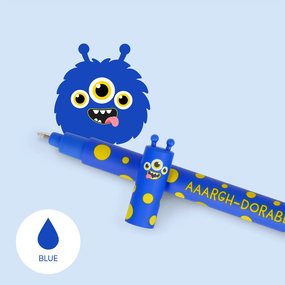 Legami Erasable Gel Pen Monster blau - Bild 2