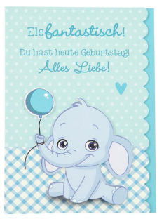 Geburtstagskarte Elefantastisch! - Bild 1