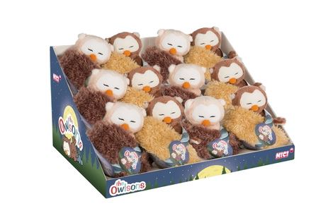 Nici Oscar & Owluna 12cm schlafend im Nest - Bild 1