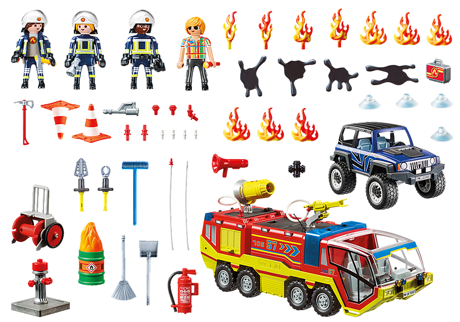 PLAYMOBIL Feuerwehreinsatz mit Löschfahrzeug 70557 - Bild 6