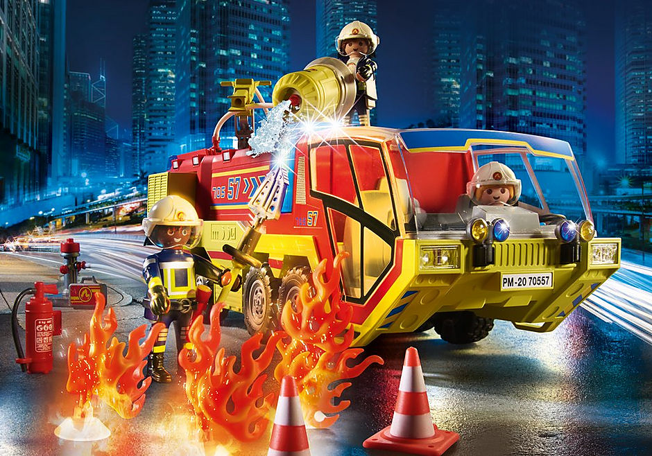 PLAYMOBIL Feuerwehreinsatz mit Löschfahrzeug 70557 - Bild 5