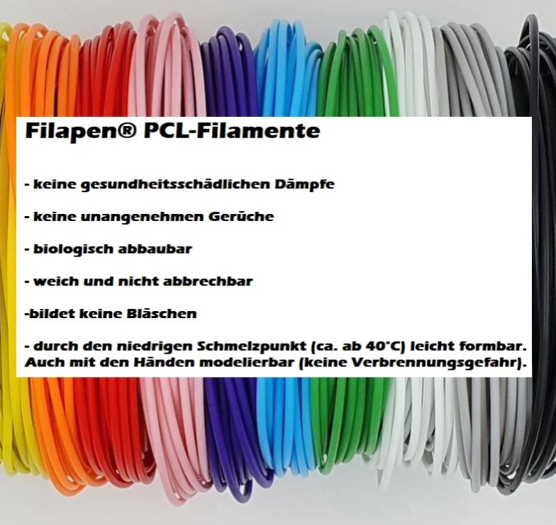 Filapen® PCL Filamente 1,75mm - 100 Meter Packung - Bild 2