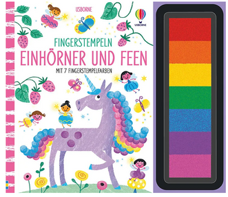Fingerstempeln Einhörner und Feen