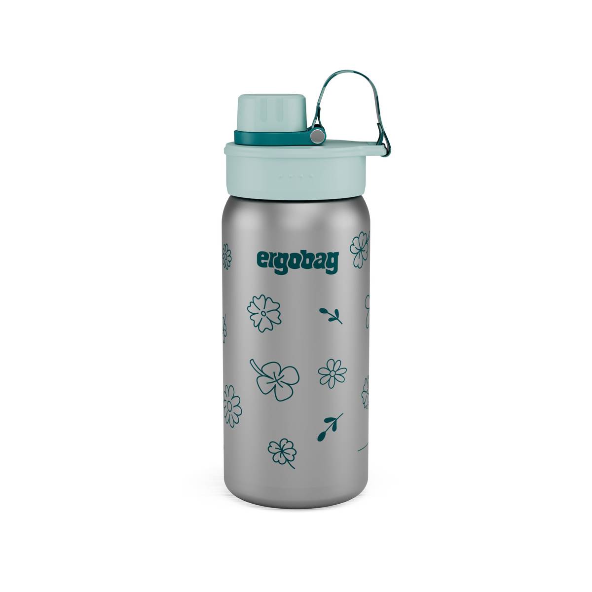 Ergobag Trinkflasche Edelstahl Blumen - Bild 1
