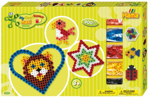 HAMA Geschenkpackung mit 2 Platten und 900 Maxi-Perlen