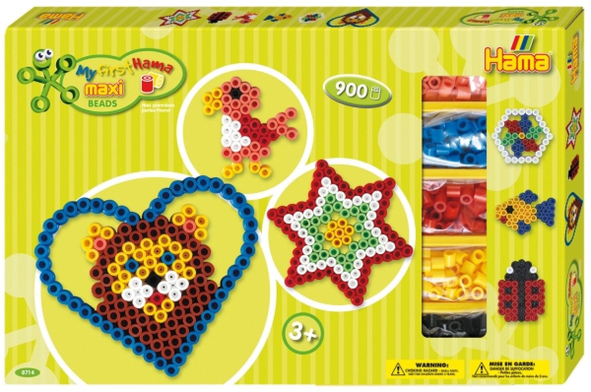 HAMA Geschenkpackung mit 2 Platten und 900 Maxi-Perlen - Bild 1