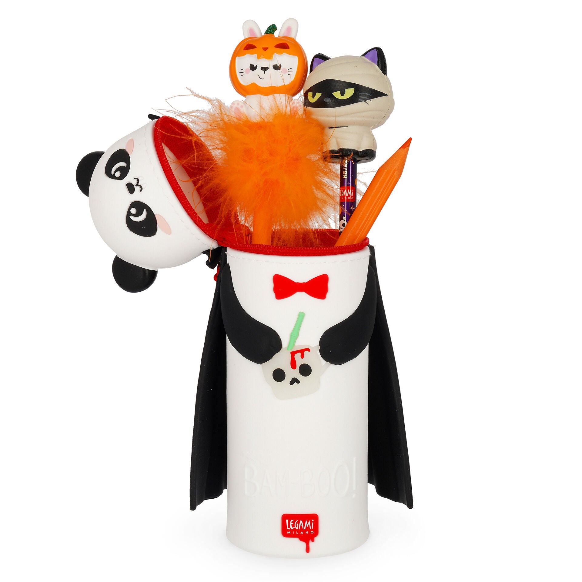 Legami 2-in-1-Federmäppchen Silikon Panda Bam-Boo! Kawaii - Bild 3