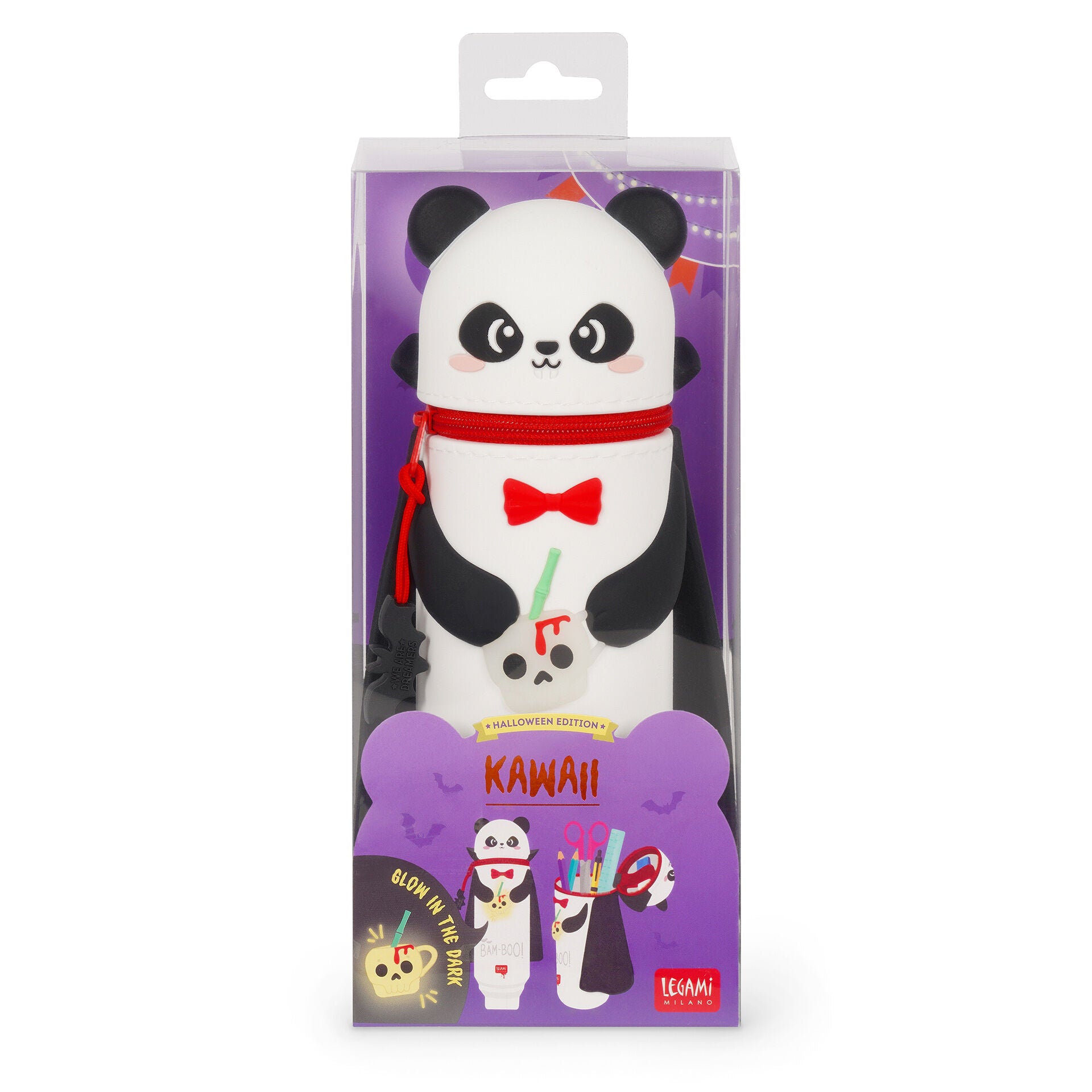 Legami 2-in-1-Federmäppchen Silikon Panda Bam-Boo! Kawaii - Bild 7