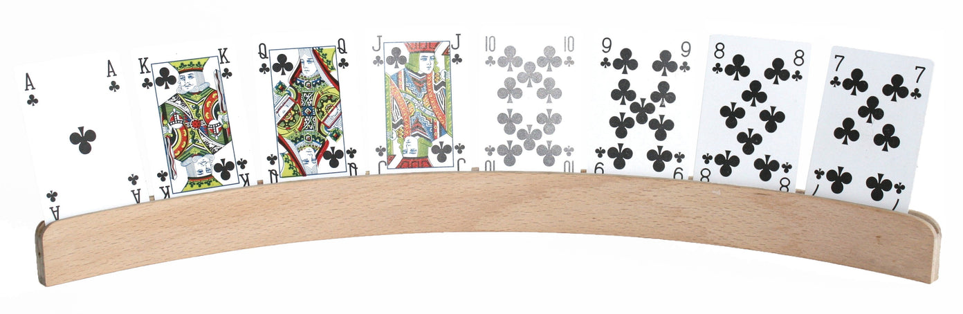 Kartenhalter aus Holz, gebogen